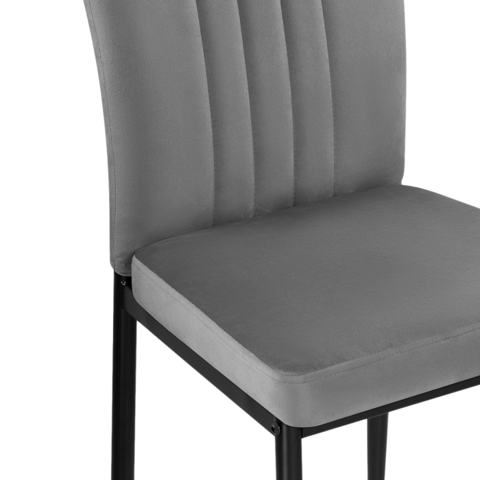 Стул на металлокаркасе Rek dark gray / black