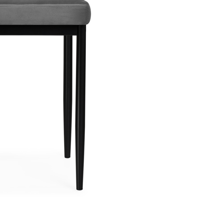 Стул на металлокаркасе Rek dark gray / black