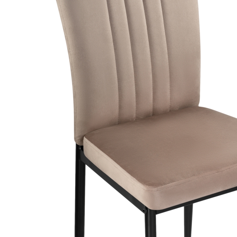 Стул на металлокаркасе Rek cappuccino / black