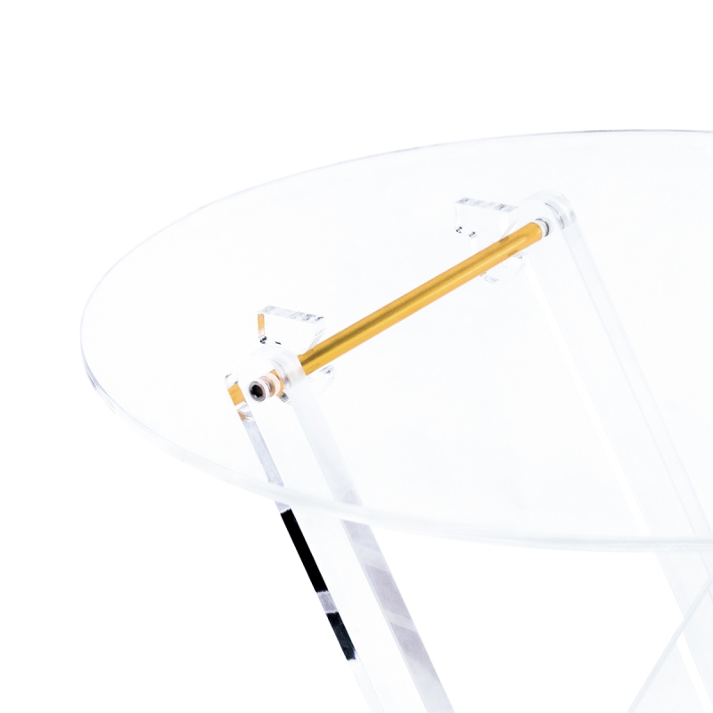 Журнальный столик складной Spirit 40x45 clear / gold