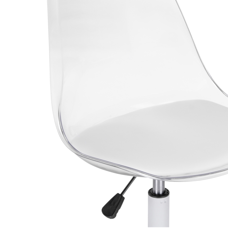 Компьютерное кресло Kolin с подушкой clear / white