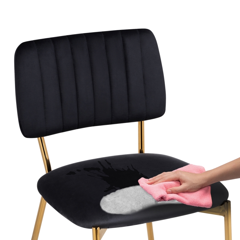 Стул на металлокаркасе Armond black / gold