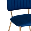 Стул на металлокаркасе Armond dark blue / gold