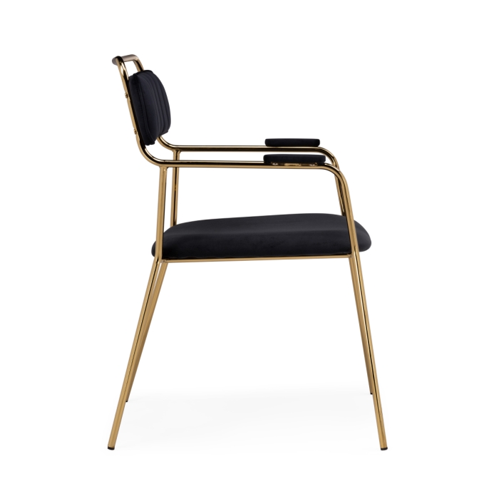 Кресло Aspen black / gold