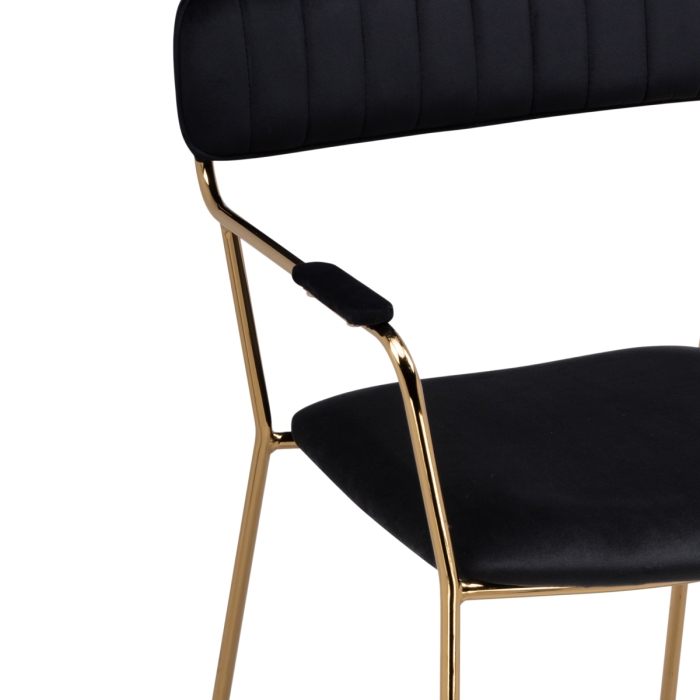 Кресло Aspen black / gold