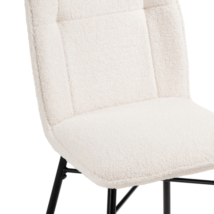 Стул на металлокаркасе Denis beige / black