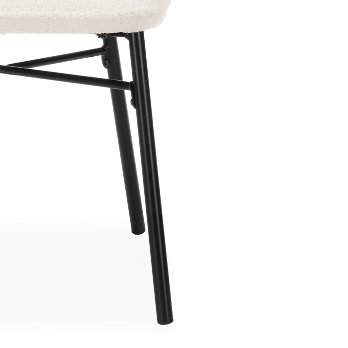 Стул на металлокаркасе Denis beige / black