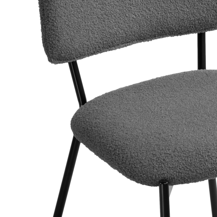 Стул на металлокаркасе Reparo dark gray / black