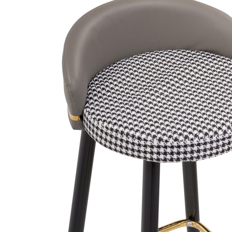 Полубарный стул Kardial gray / black