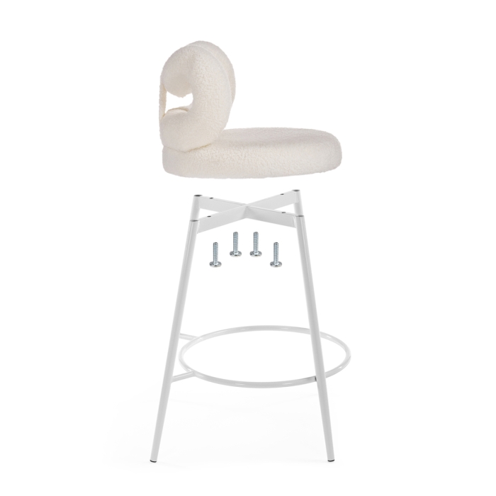 Полубарный стул Forex white