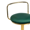 Полубарный стул Lusia green / gold