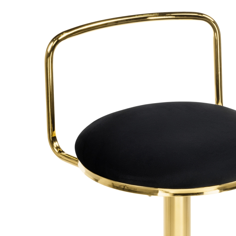 Полубарный стул Lusia black / gold