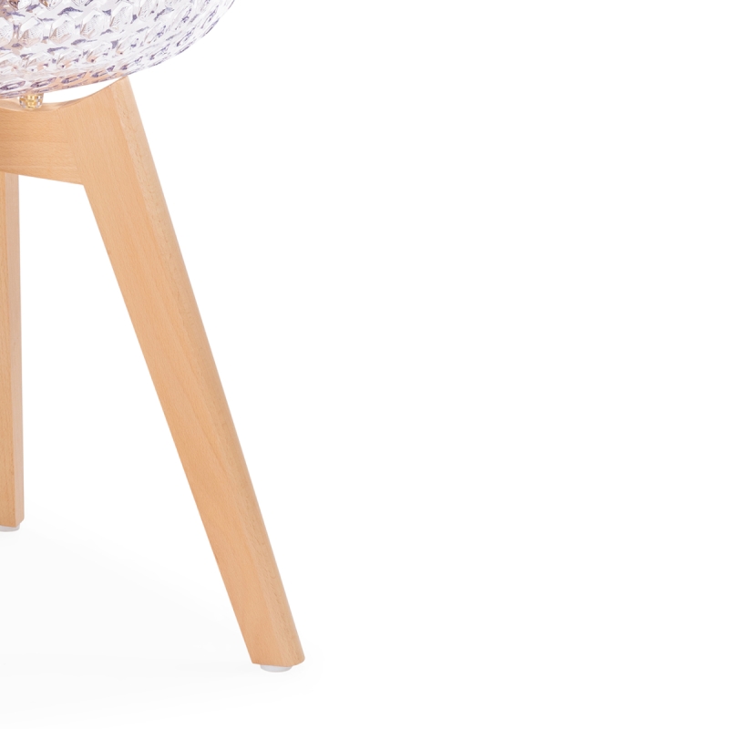 Пластиковый стул Vart clear / wood