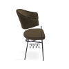 Стул на металлокаркасе Kortni сappuccino / black