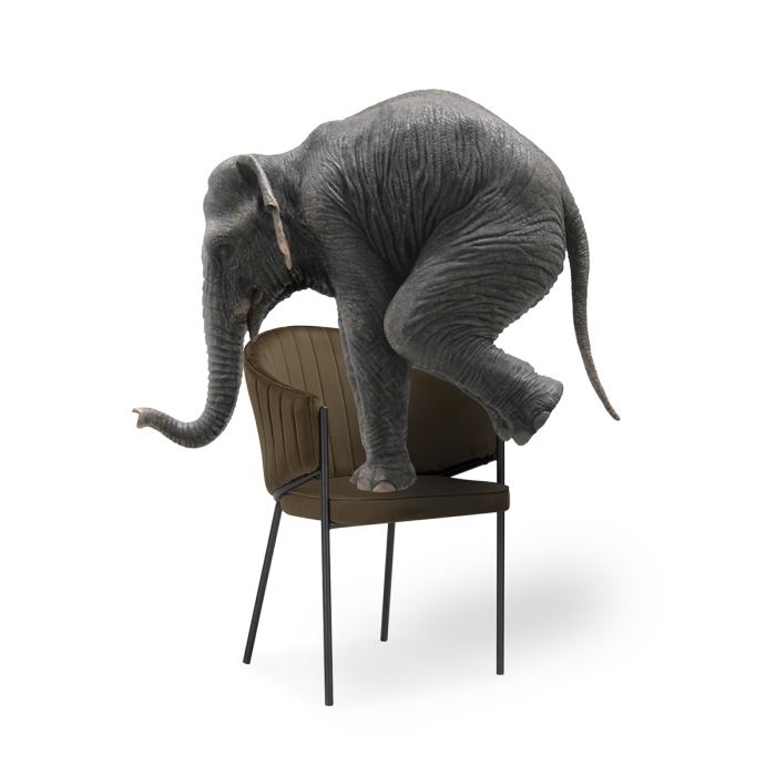 Стул на металлокаркасе Kortni сappuccino / black