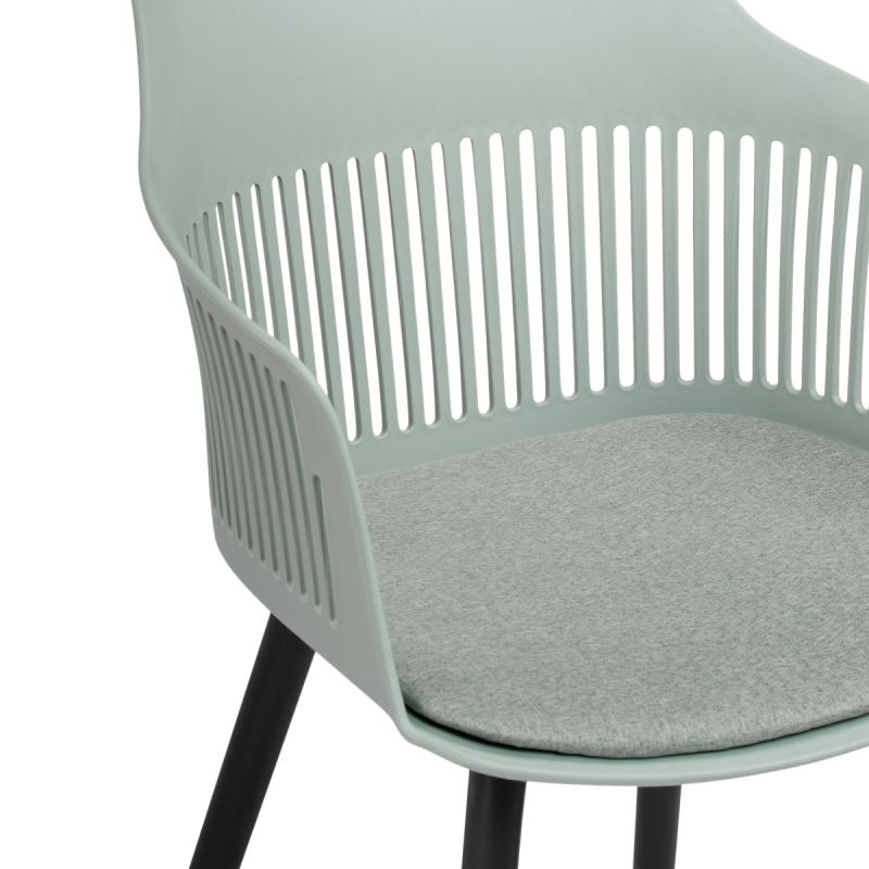 Пластиковый стул Crocs light green / black