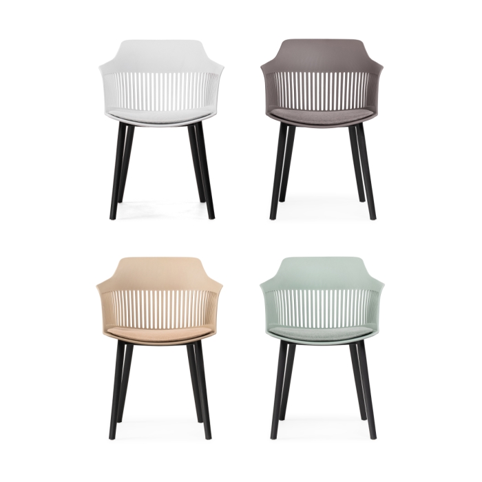 Пластиковый стул Crocs light green / black