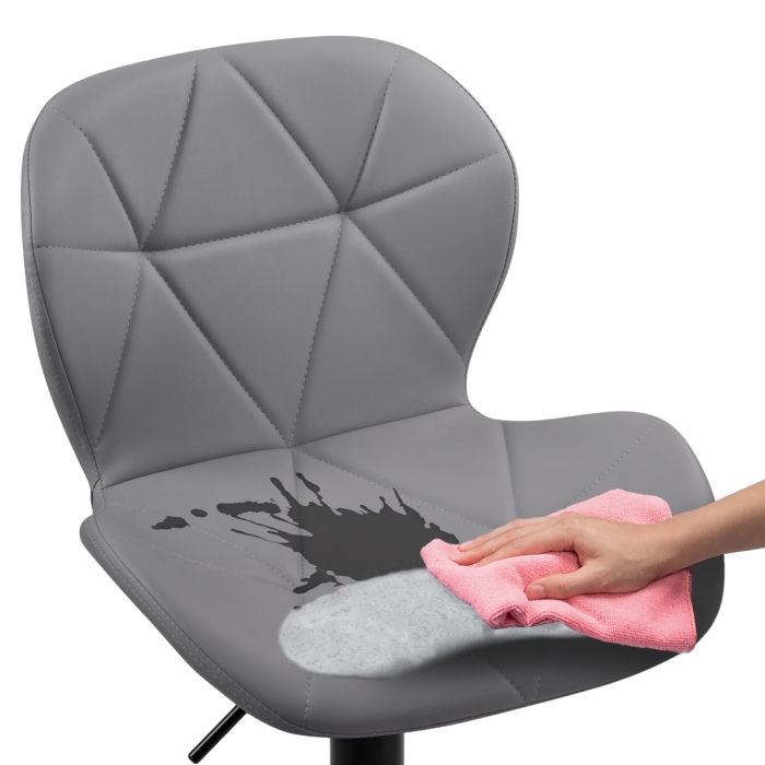 Барный стул Trio light gray / black