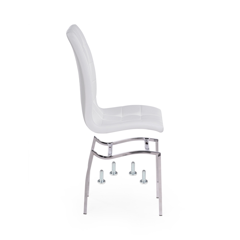Стул на металлокаркасе DC2-092-2 white / chrome