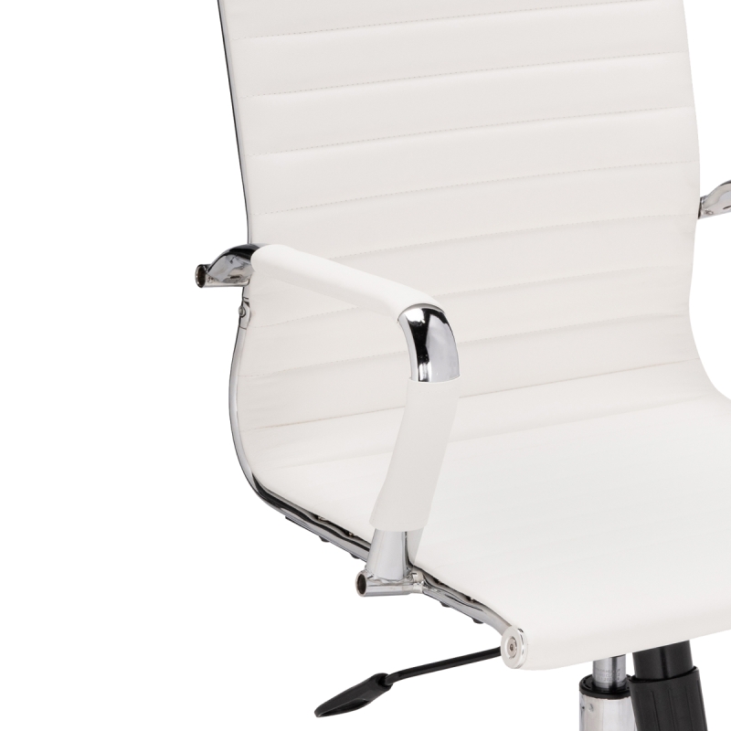 Компьютерное кресло Reus pu white / chrome