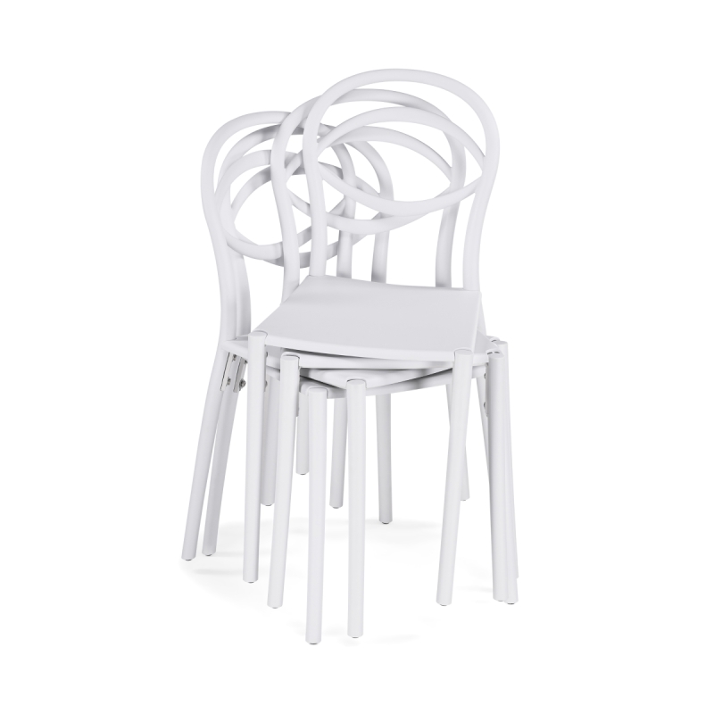 Пластиковый стул Simple white