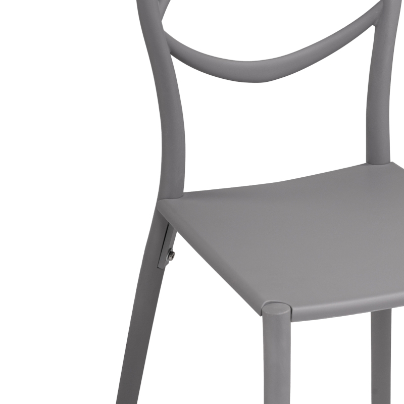 Пластиковый стул Simple gray