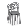 Пластиковый стул Simple gray