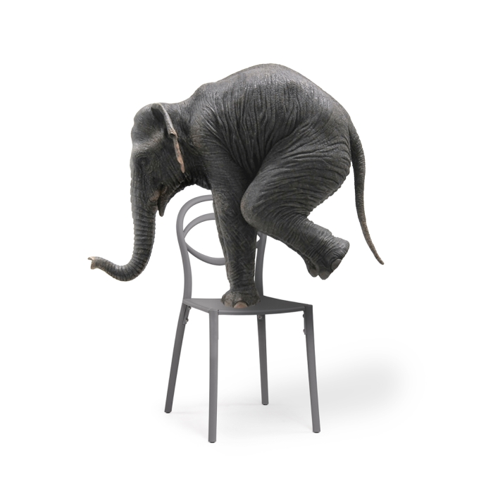 Пластиковый стул Simple gray