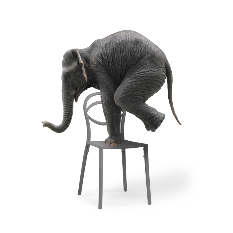 Пластиковый стул Simple gray