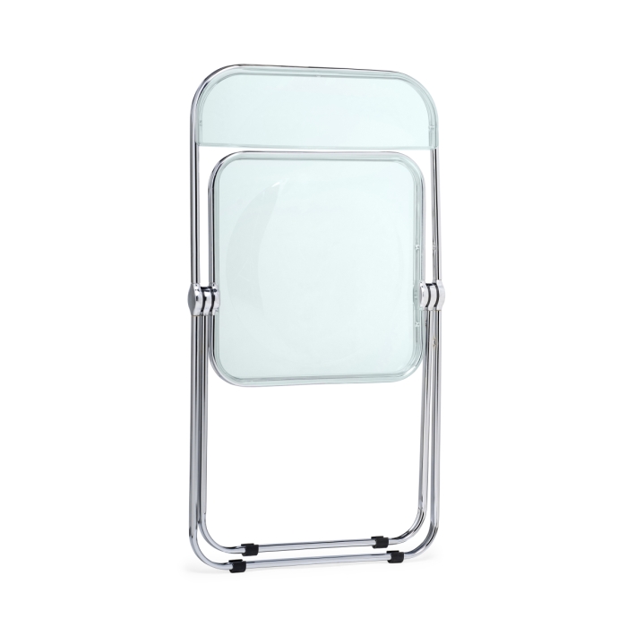 Пластиковый стул Fold складной clear gray-blue