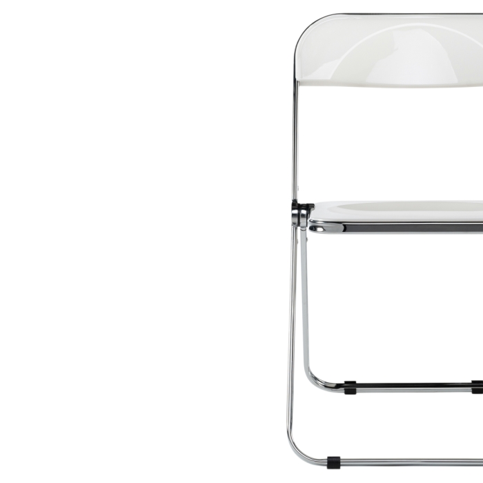 Пластиковый стул Fold складной white / chrome
