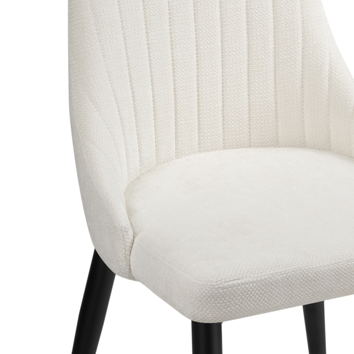 Стул на металлокаркасе Kora white / black