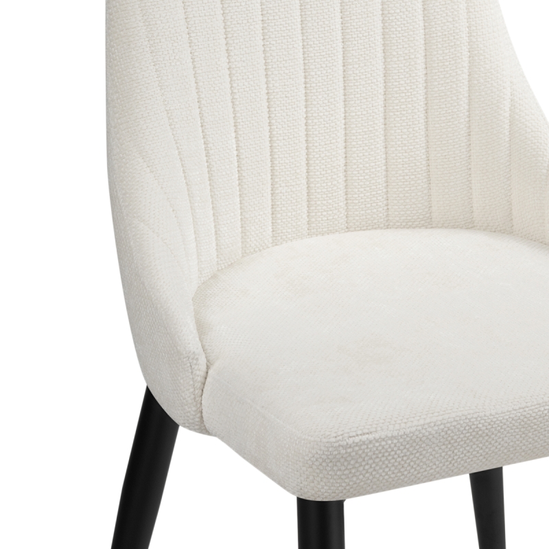 Стул на металлокаркасе Kora white / black