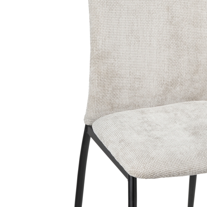 Стул на металлокаркасе Tod latte / black