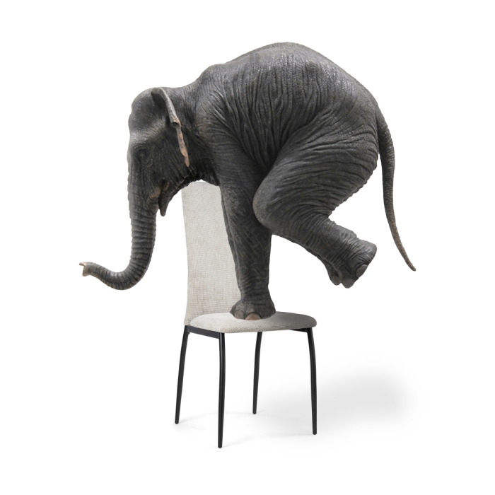 Стул на металлокаркасе Tod latte / black