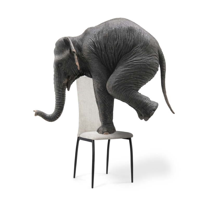 Стул на металлокаркасе Tod latte / black