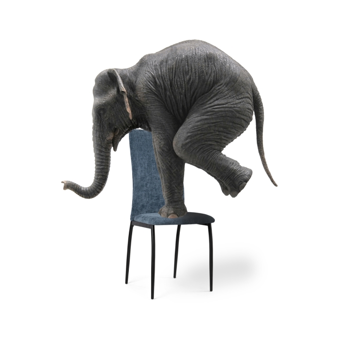 Стул на металлокаркасе Tod black / blue