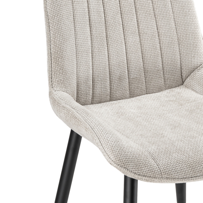 Стул на металлокаркасе Seda 1 latte / black / gold