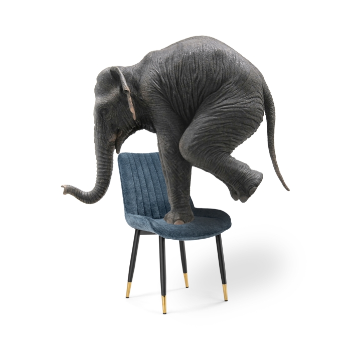 Стул на металлокаркасе Seda 1 blue / black / gold