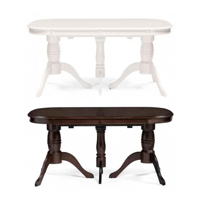 Деревянный стол Louvre 160(337)х106х76 tobacco