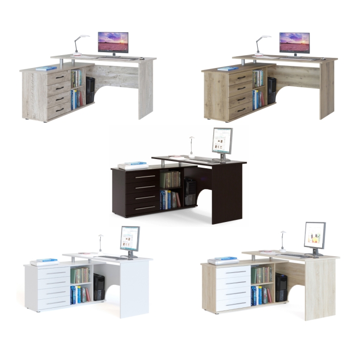 Компьютерный стол КСТ-109П правый венге