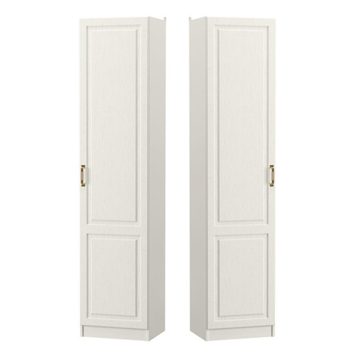 Шкаф-пенал Ливерпуль белый / ясень ваниль