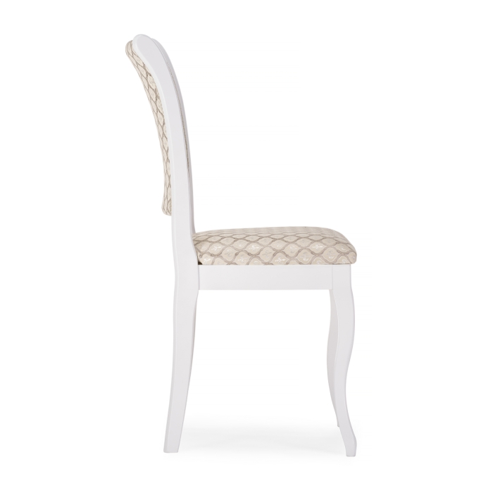 Деревянный стул Фабиано белый / бежевый
