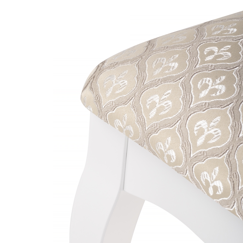 Деревянный стул Фабиано белый / бежевый