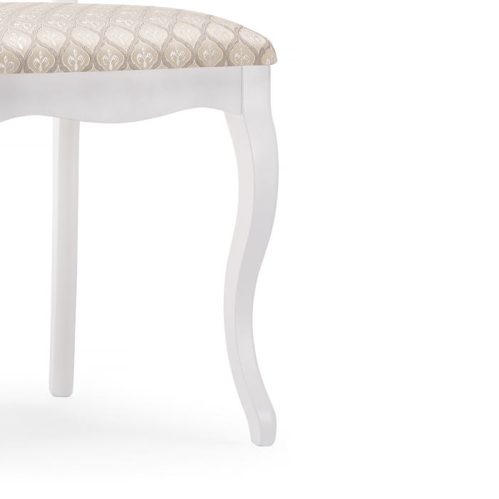 Деревянный стул Фабиано белый / бежевый