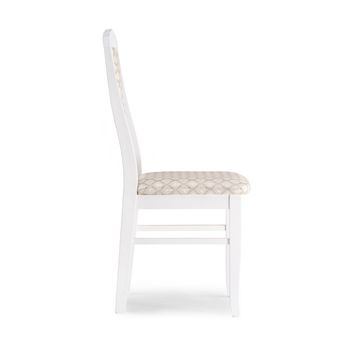 Деревянный стул Гроджин белый / бежевый