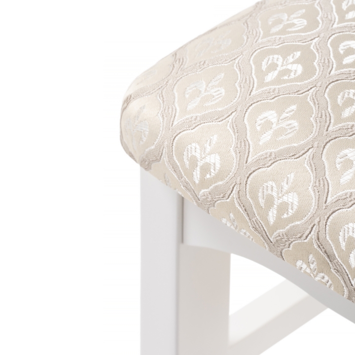 Деревянный стул Гроджин белый / бежевый