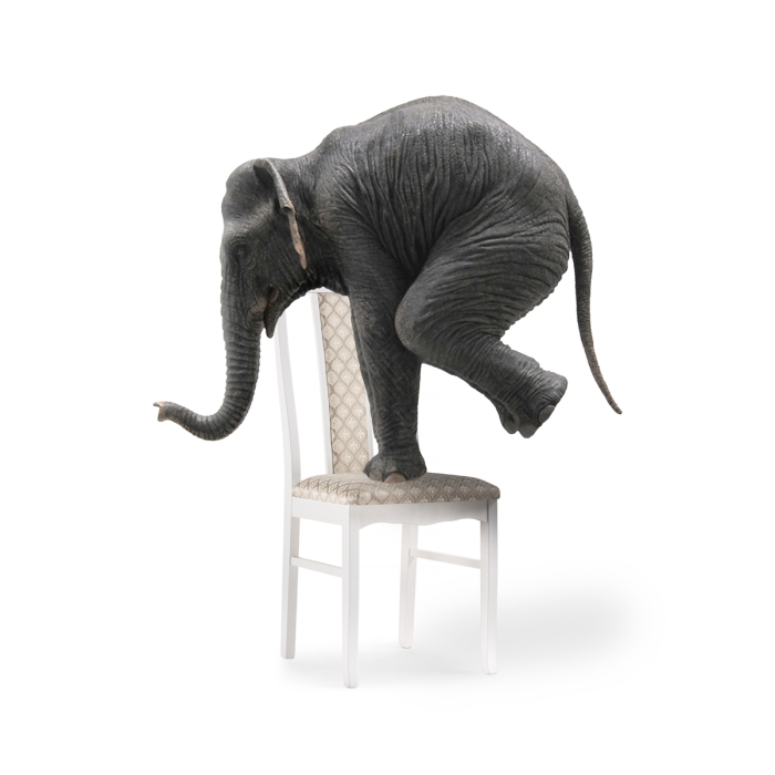 Деревянный стул Гроджин белый / бежевый