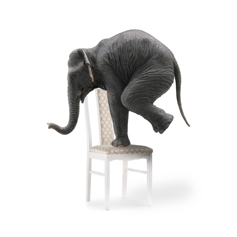 Деревянный стул Гроджин белый / бежевый