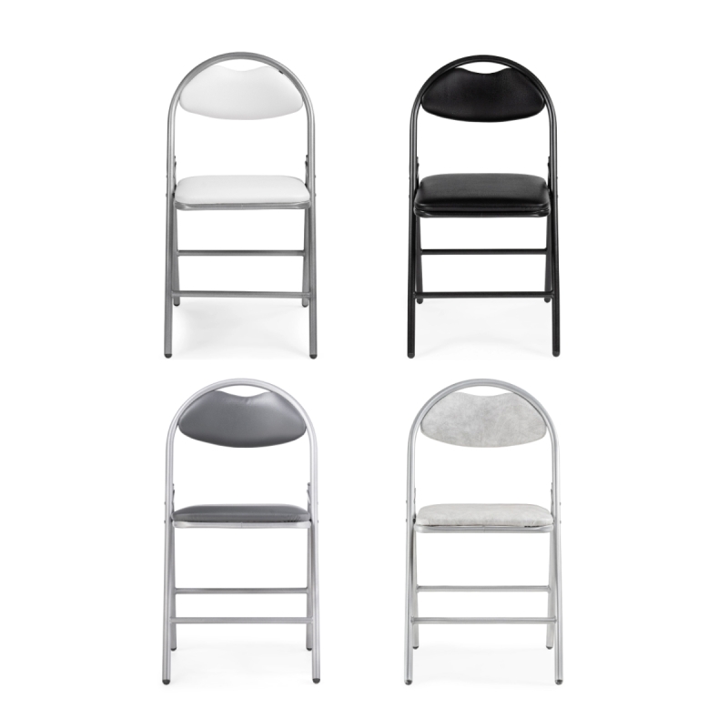 Стул на металлокаркасе Gikat черный / мусс темный